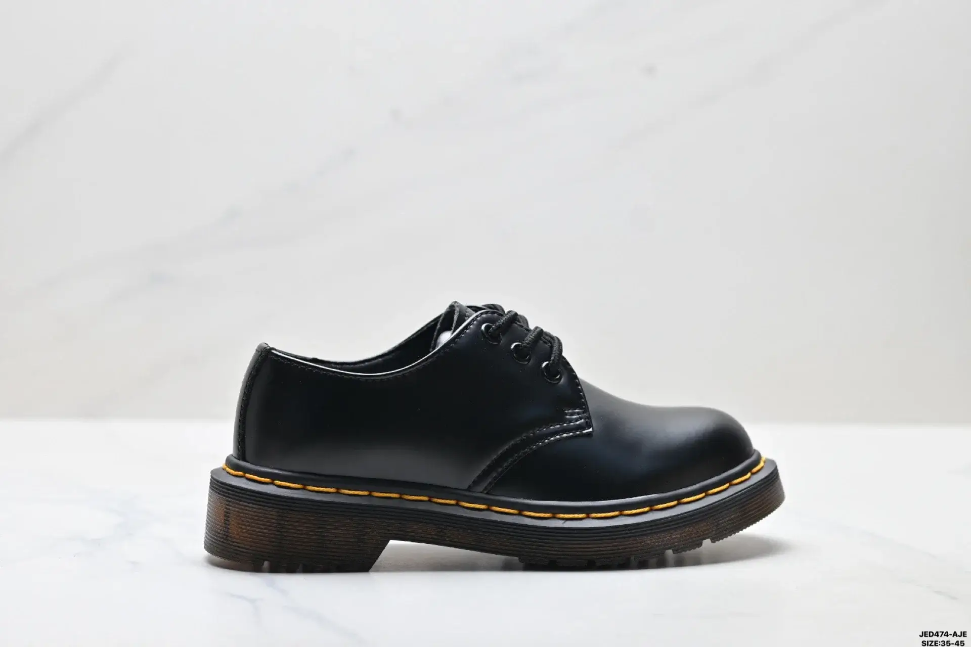 Dr. Martens Black Leather Lace-Up
