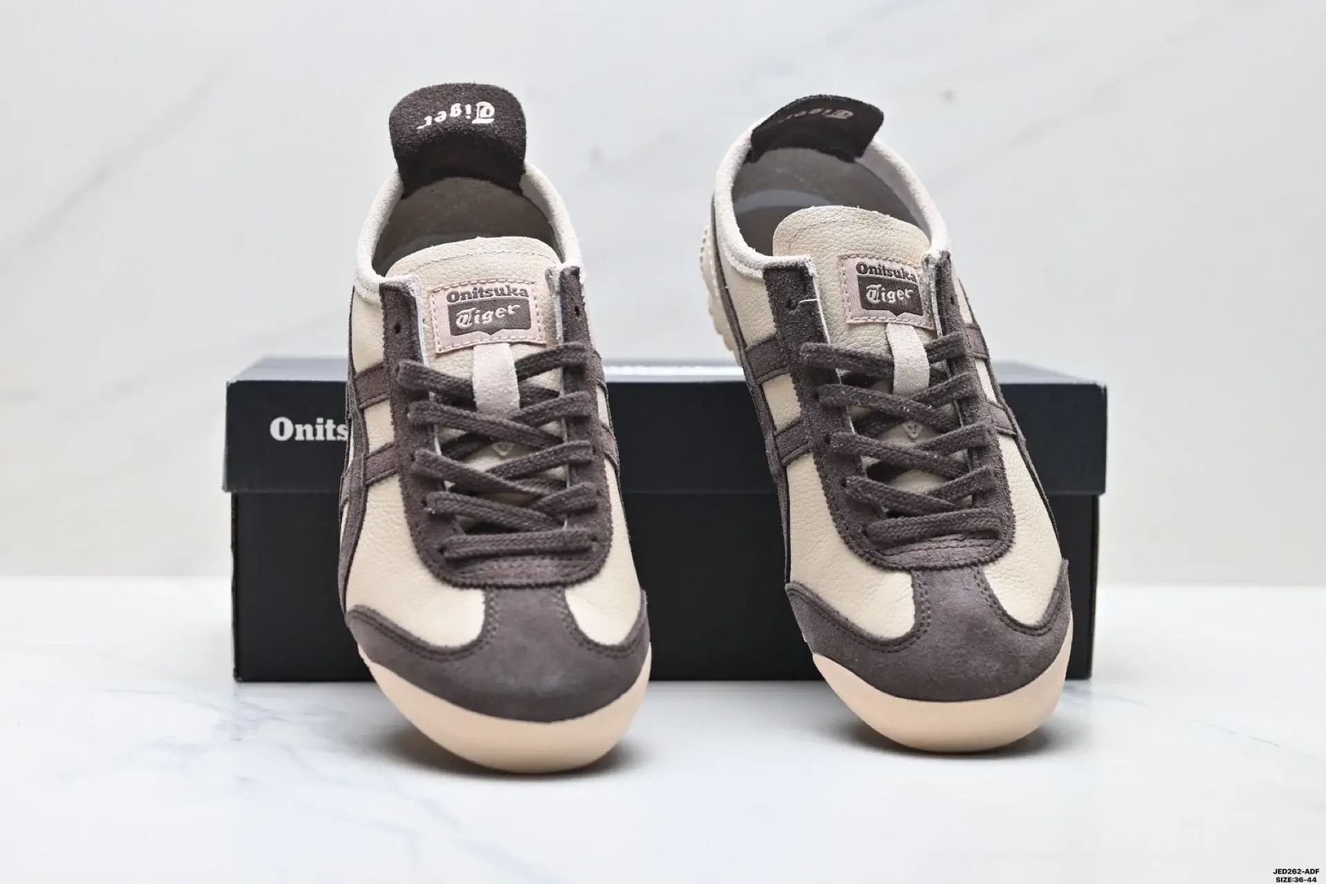 Onitsuka Tiger Beige & Gray Classic Sneakers