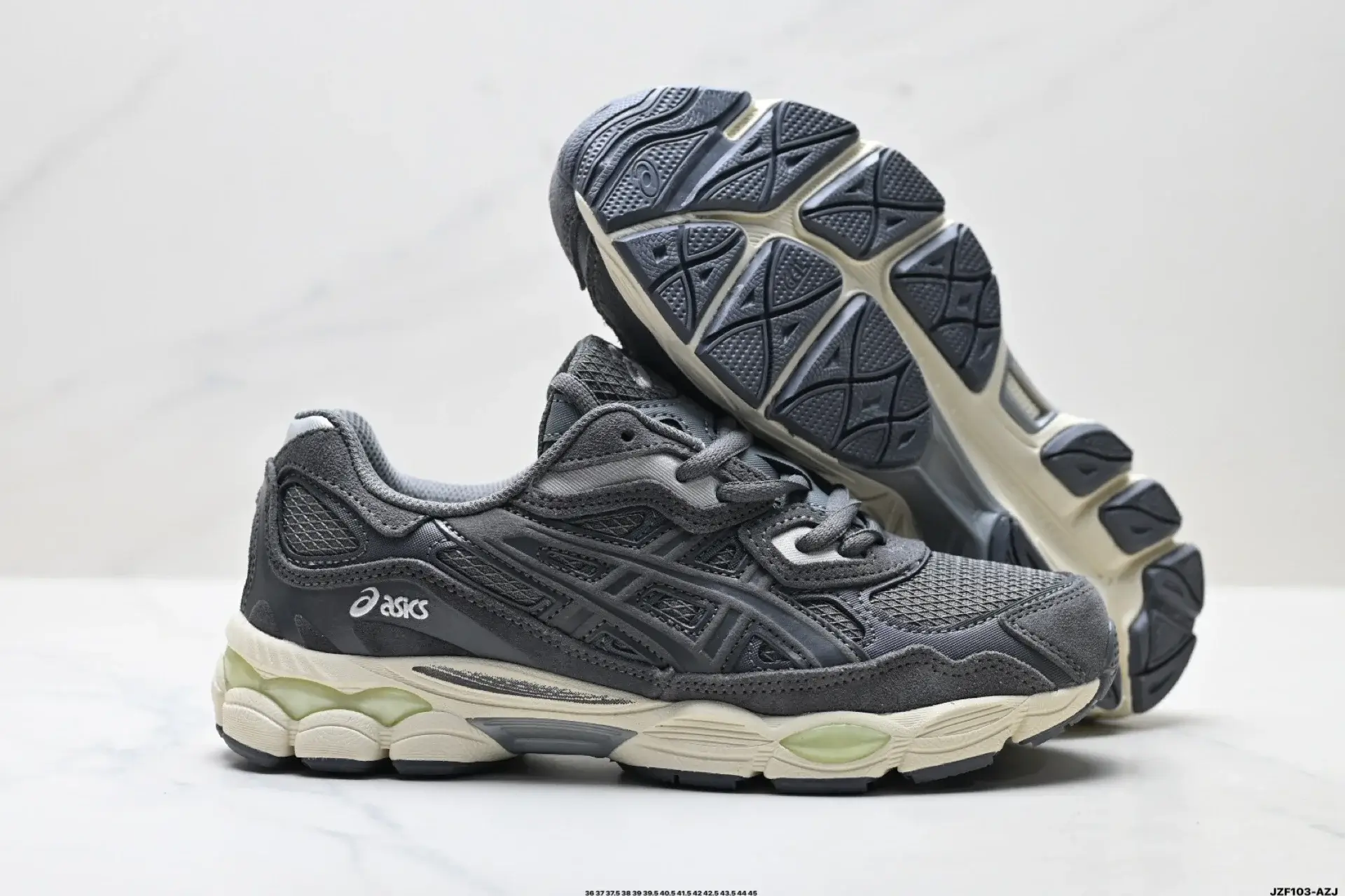 Asics Retro Gray Runners (Mesh & Suede)