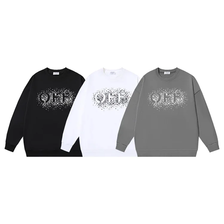 OFF Hoodies: Splatter Logo (Black/White/Gray)