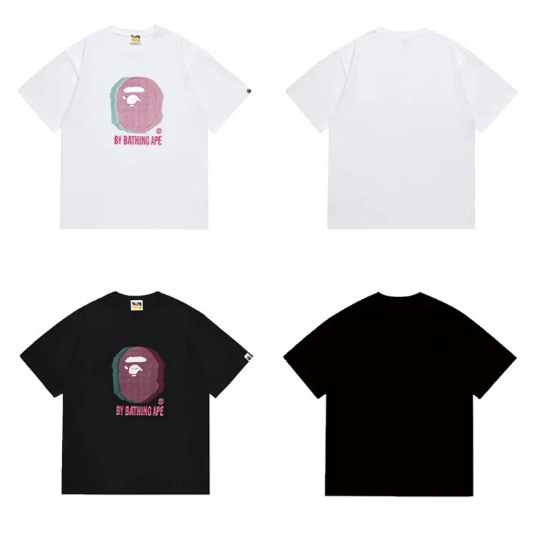 BATHING APE Ape Head Graphic "BY BATHING APE" Print T-Shirt