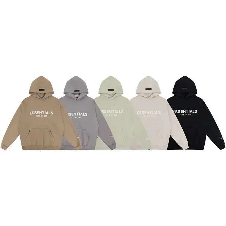 FEAR OF GOD ESSENTIALS Hoodies in Tan/Gray/Sage/Beige/Black