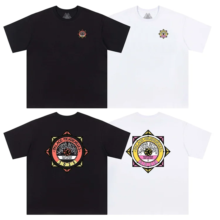 Palace Black & White Geometric Graphic Tee