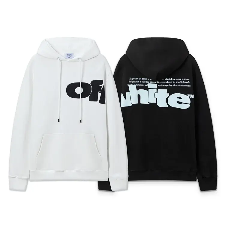 Off-White Hoodie "of" Front, "white" Back