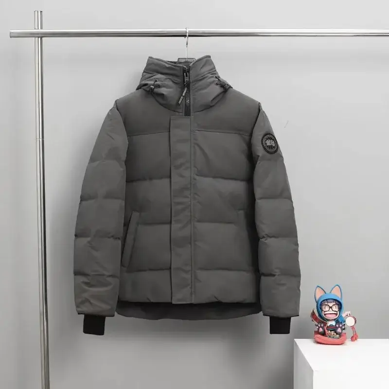Canada Goose Gray Hooded Down Jacket