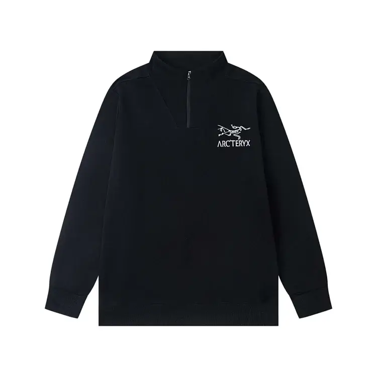 ARC'TERYX Black Embroidered Logo Hoodie