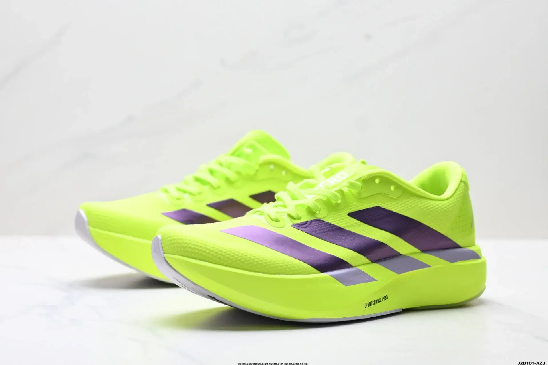 Adidas Neon Yellow Running Shoes Purple Lightstrike Pro