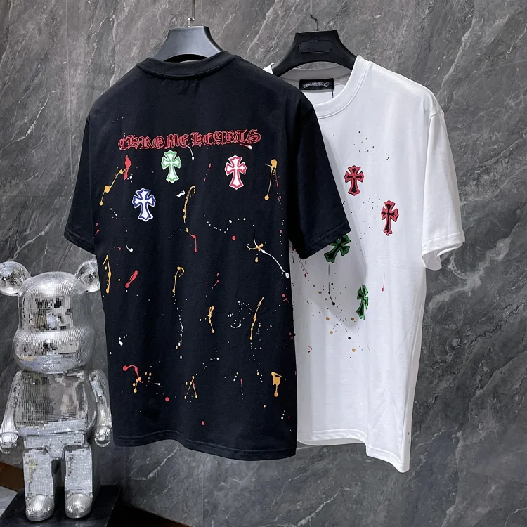 Chrome Hearts Splash Ink & Cross T-Shirts
