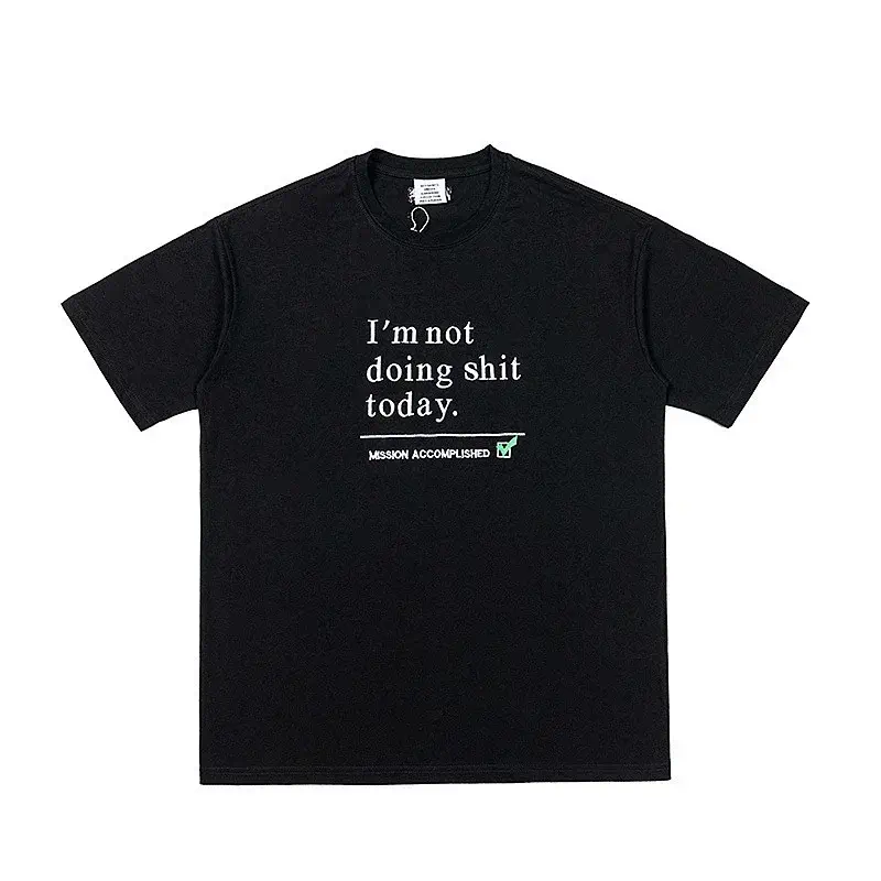VETEMENTS "I’m not doing shit today." & "MISSION ACCOMPLISHED" T-Shirt