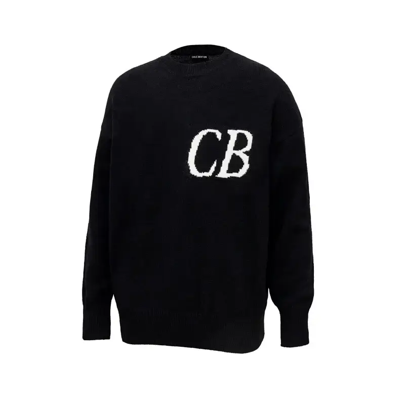 CODE BROTHERS Black CB Logo Sweater