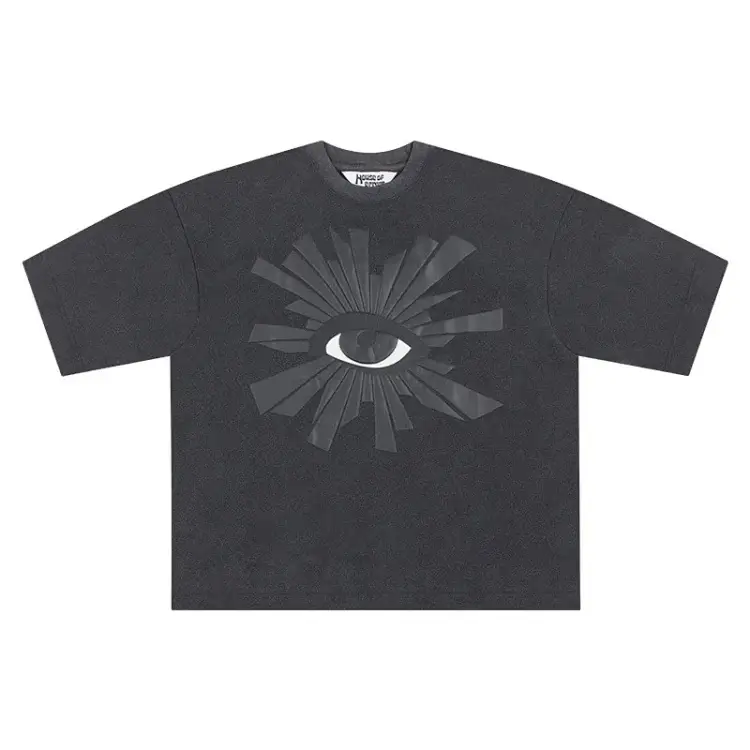 HOUSE OF Black Oversized Eye Graphic T-Shirt