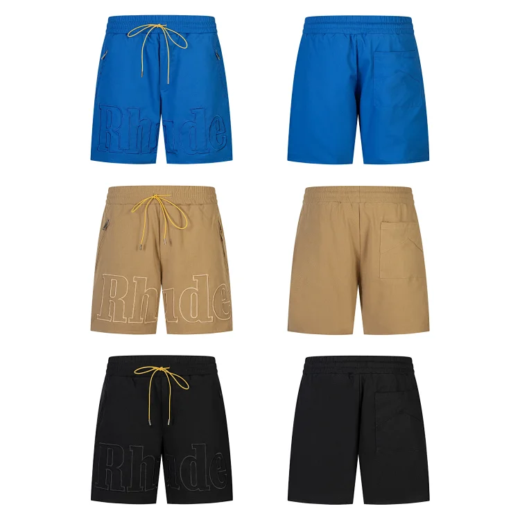 Rhude Drawstring Shorts with Embossed Logo