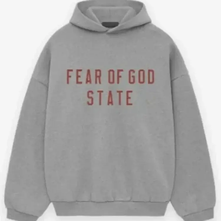 FEAR OF GOD State Gray Hoodie