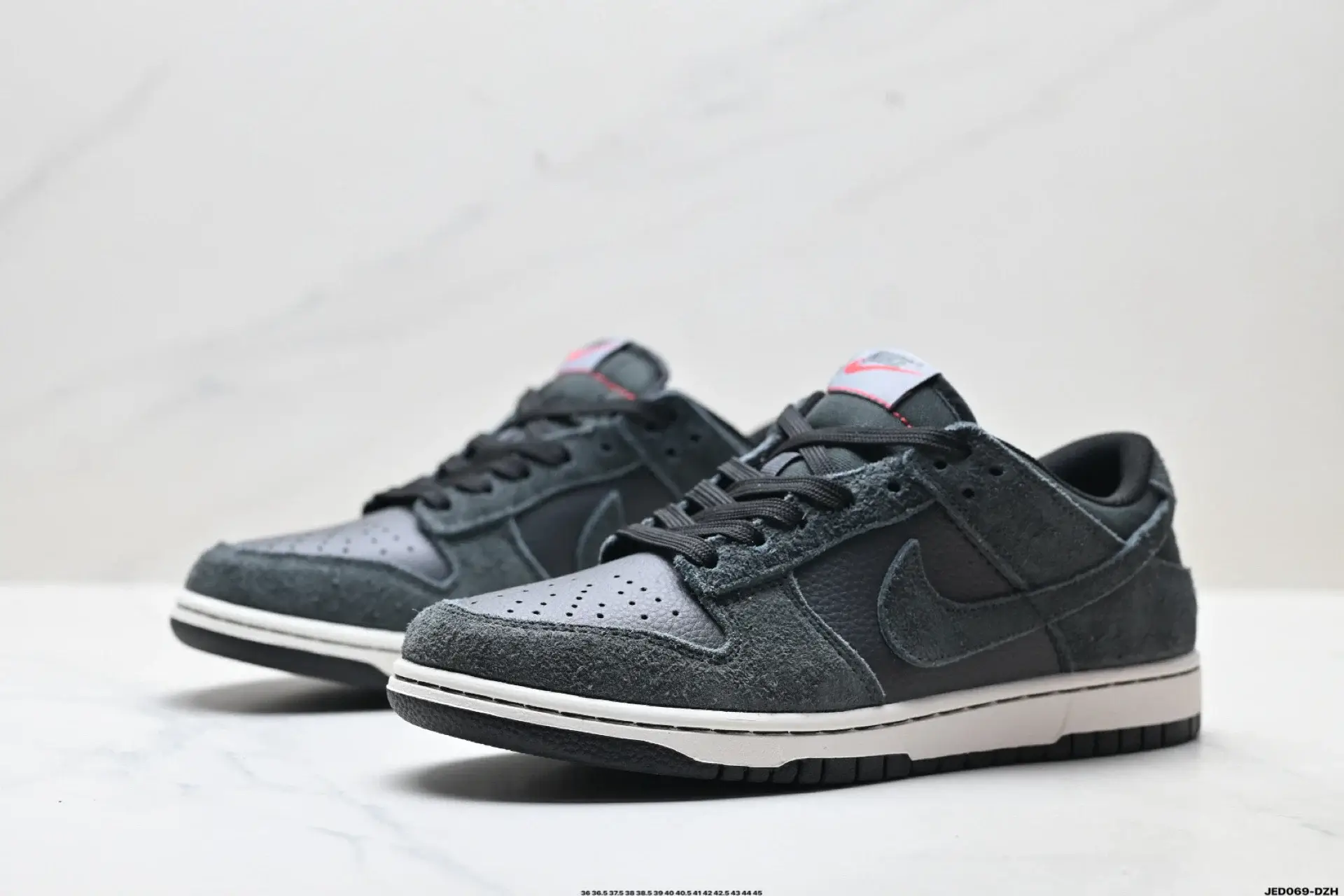 Nike Dunk Low Dark Gray Suede & Leather