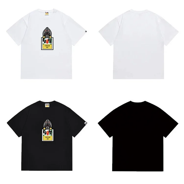 A BATHING APE Cartoon APE Graphic T-Shirts