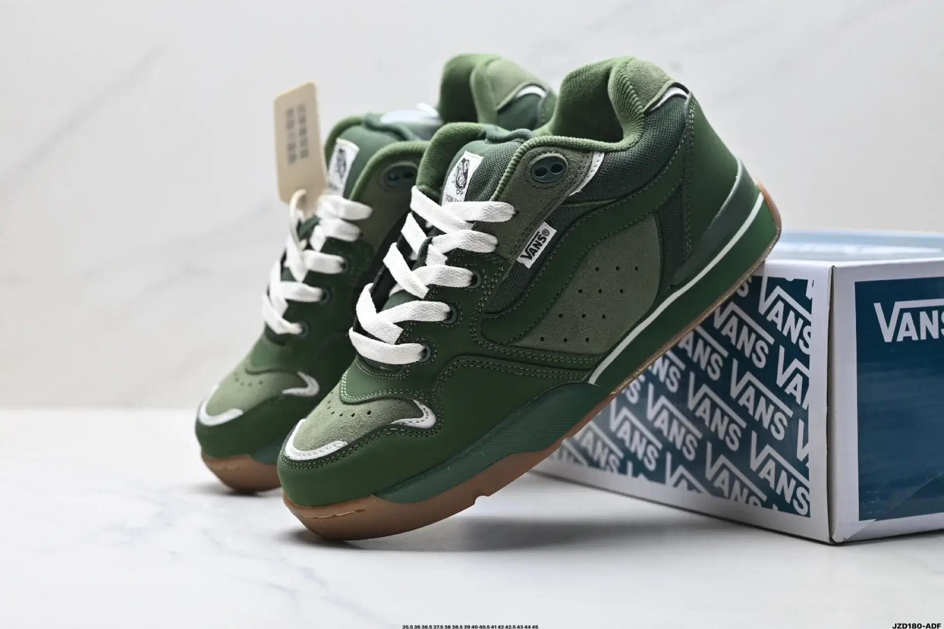 VANS Green Mid-Top Sneakers