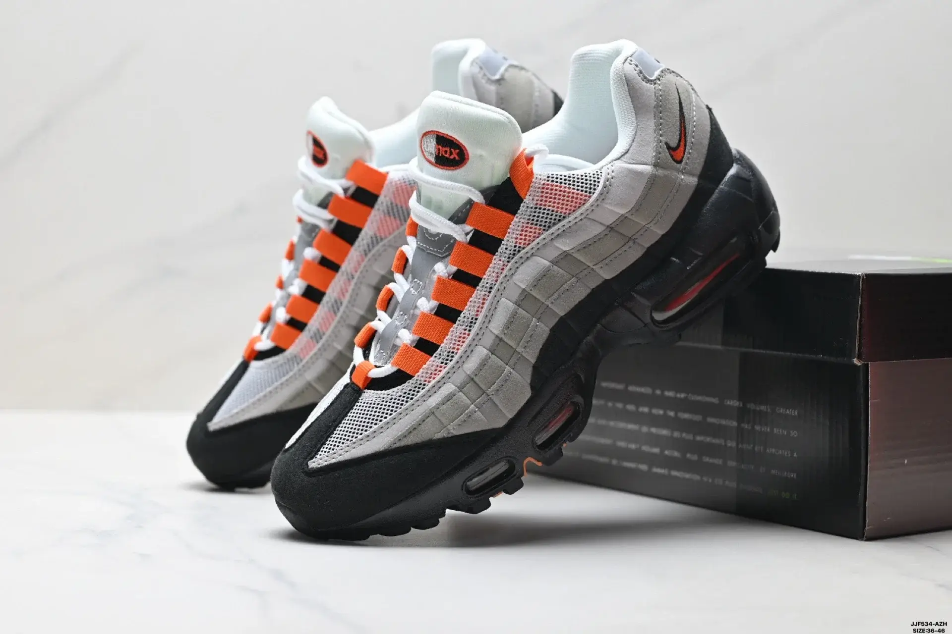 Nike Air Max 95 Gray Black Orange