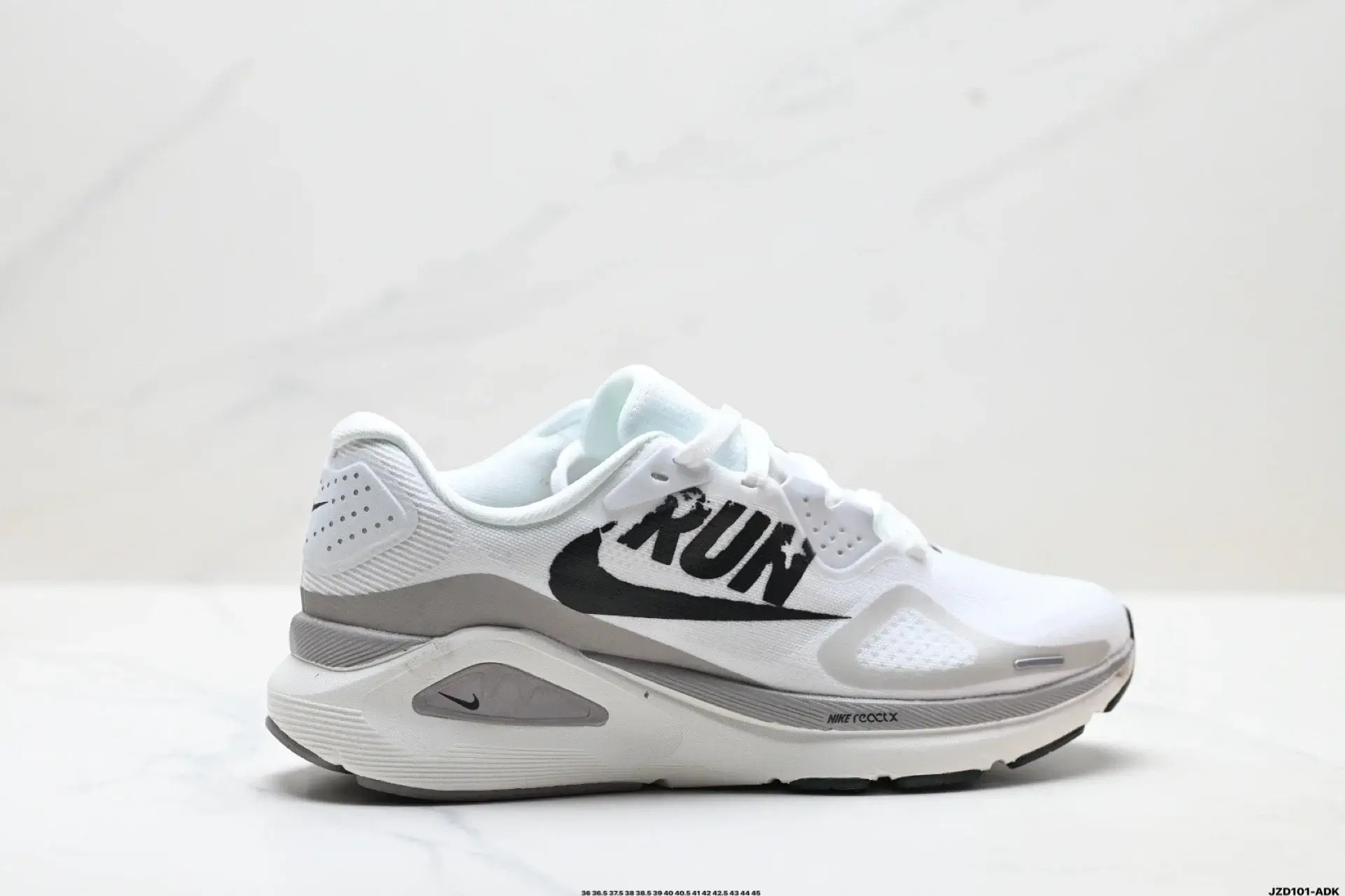 Nike ReactX "RUN" White Running Shoes