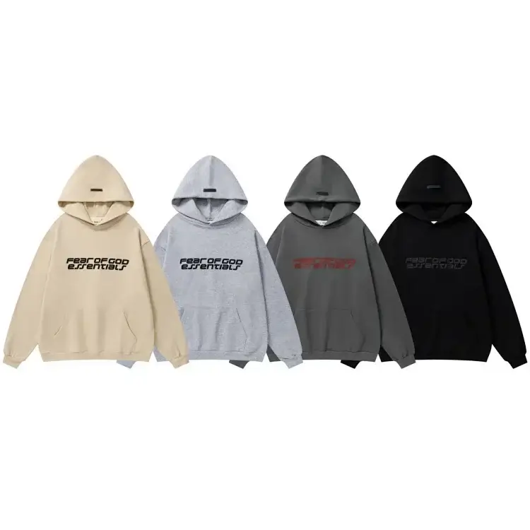 Fear of God Essentials Hoodies: Beige, Gray, Dark Gray, Black