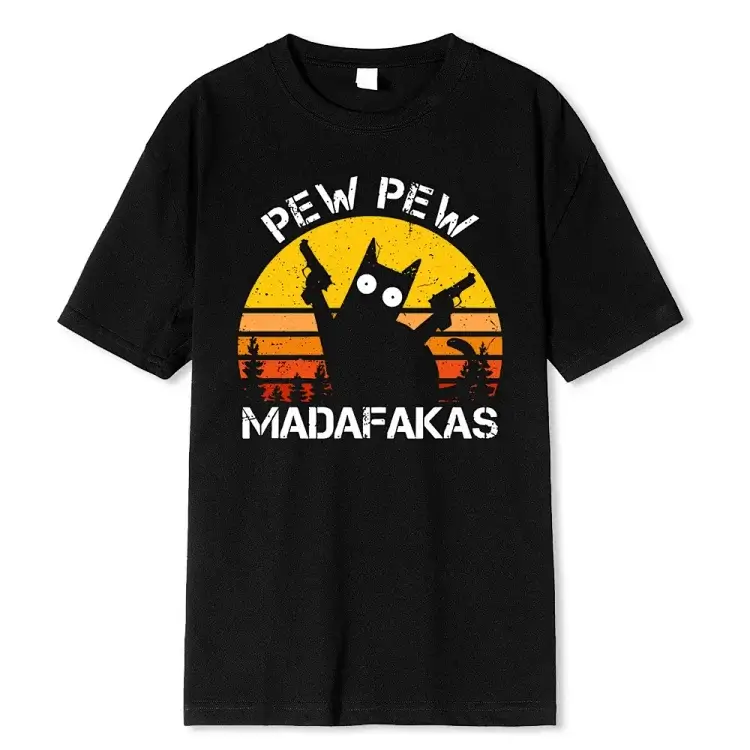 KANYE "PEW PEW MADAFAKAS" Cat Gun T-Shirt