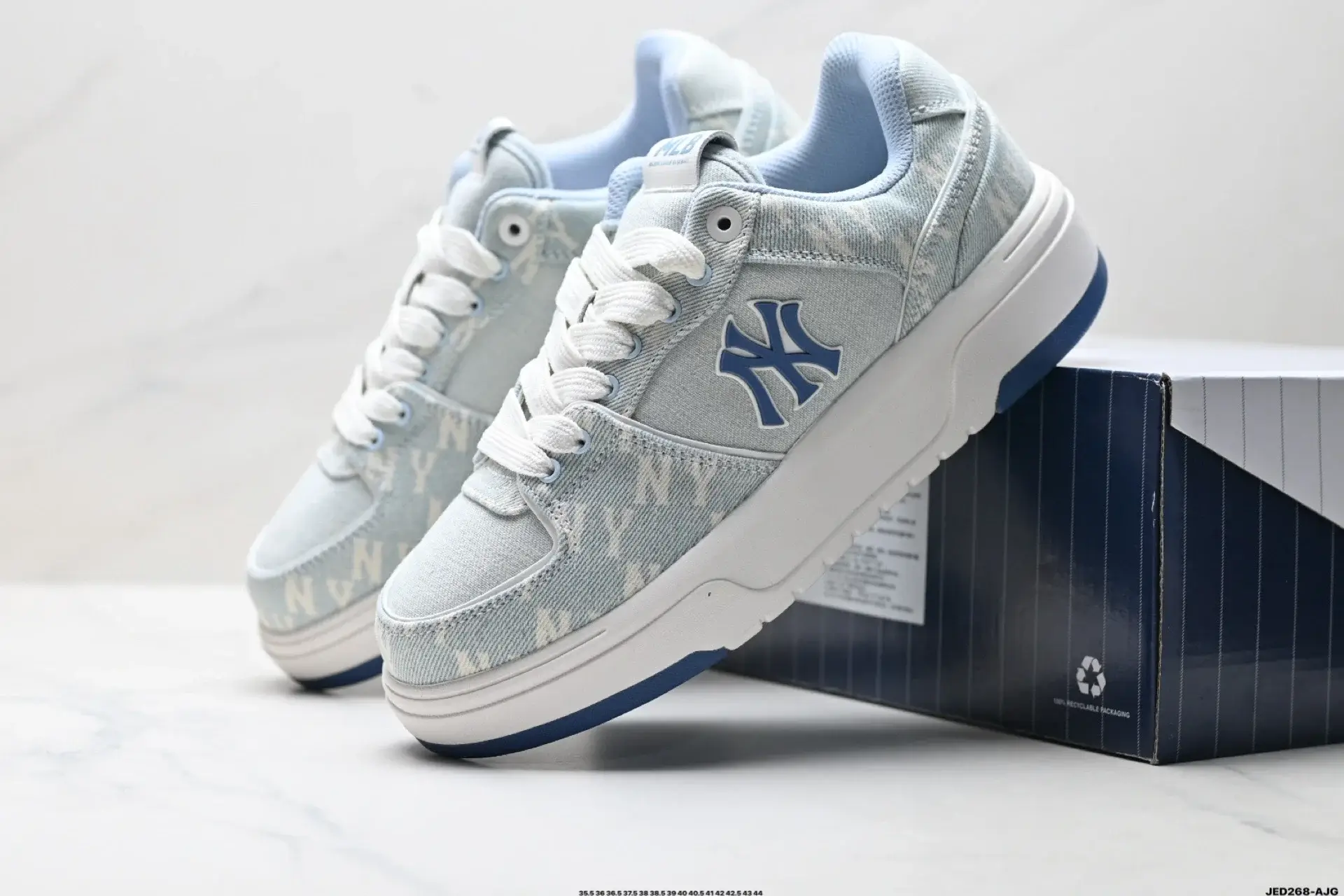 MLB Light Blue Denim Sneakers