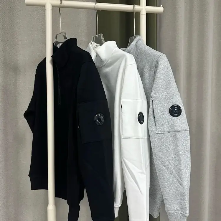 C.P. Company Half-Zip High Neck Hoodies