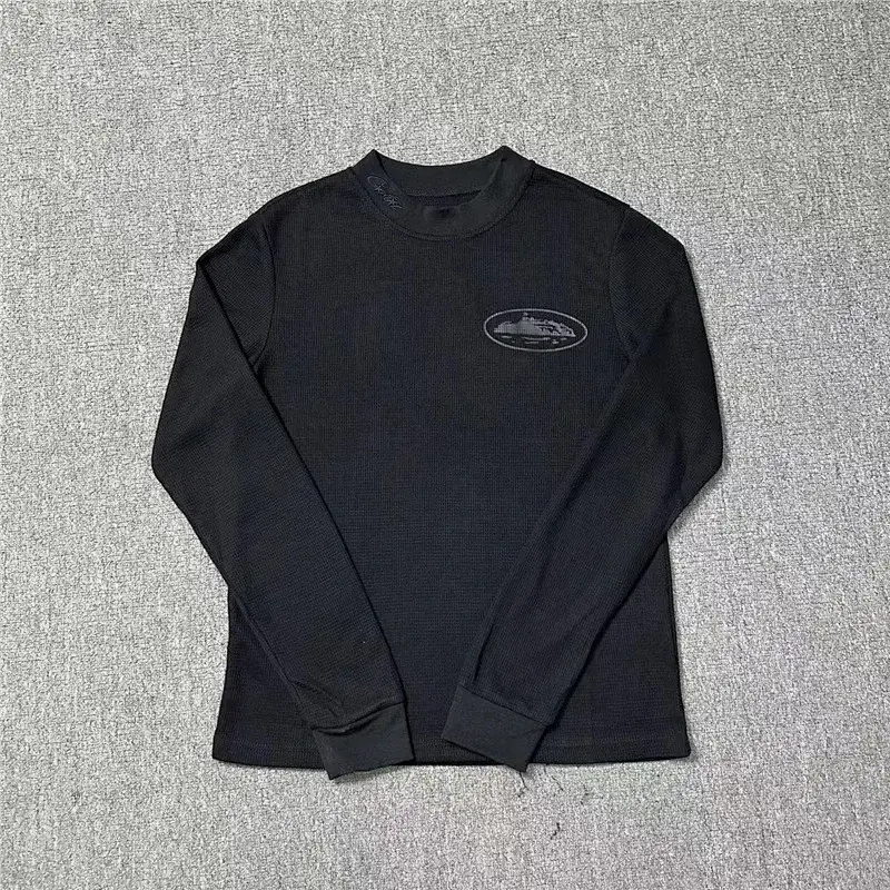 Corteiz Black Long Sleeve Crew Neck Tee