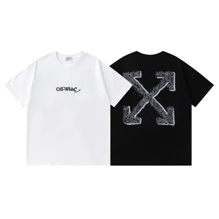 Off-White Embroidery Logo & Graffiti X Arrow T-Shirt