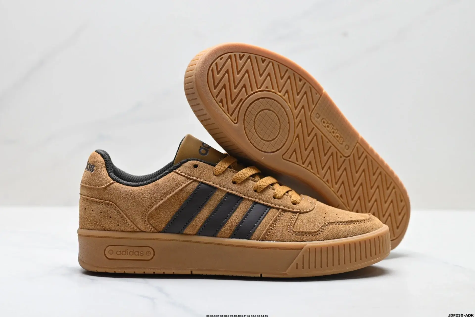 adidas Tan Suede Low Sneakers