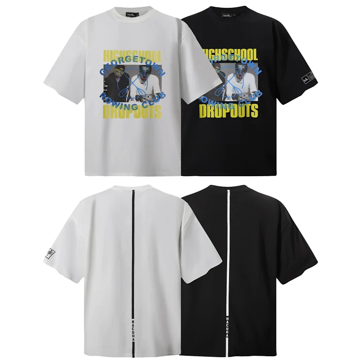 HACULLA Graphic Print Zipper T-Shirts