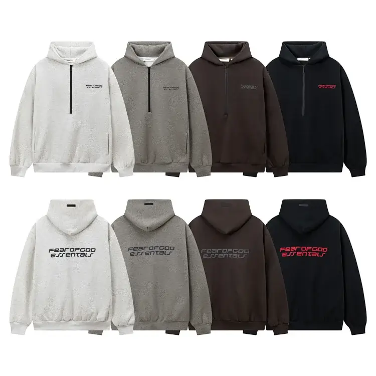 Fear of God Essentials Half-Zip Hoodies (4 Colors)
