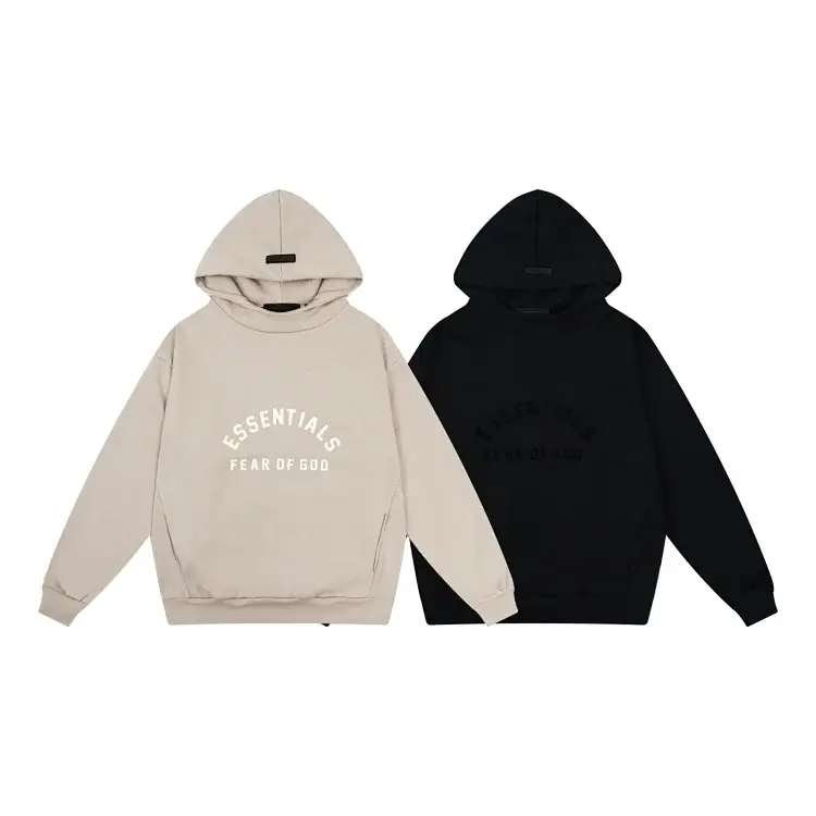 FEAR OF GOD ESSENTIALS Hoodies (Beige/Black)