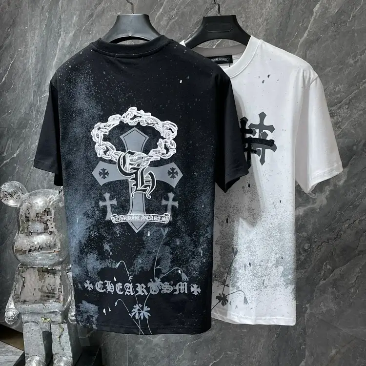 Chrome Hearts Floral Cross T-Shirts