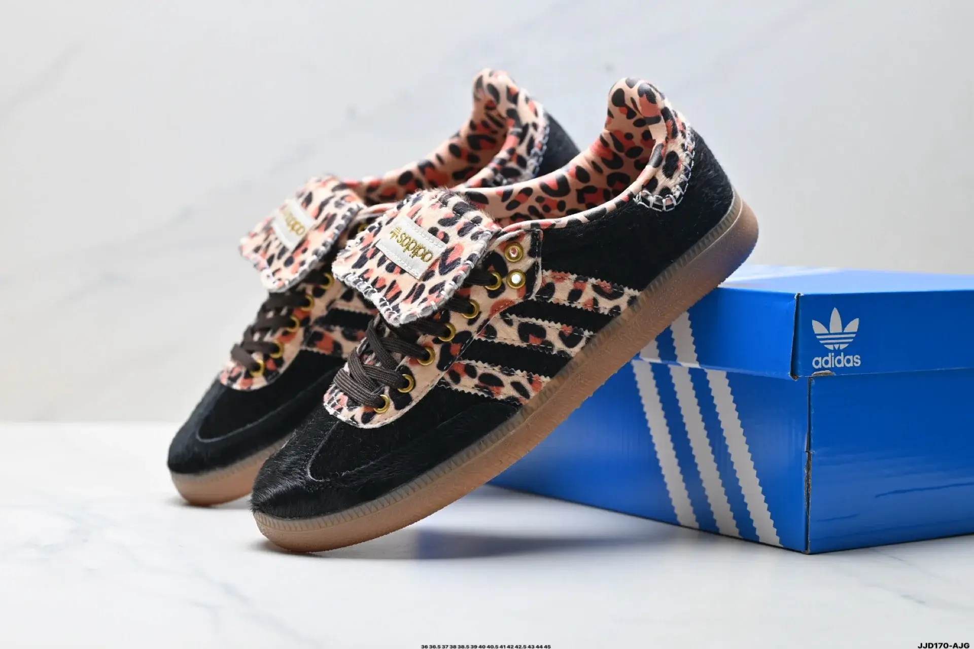 adidas Leopard Print Gum Sole Sneakers