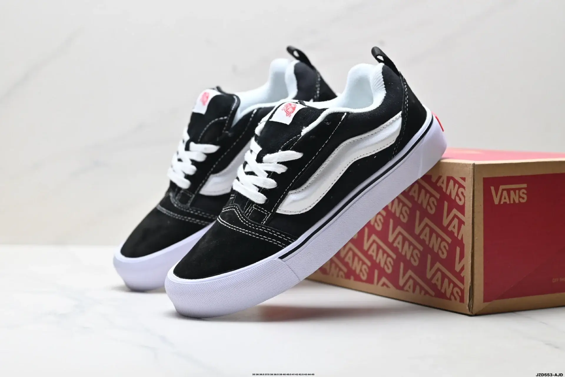 VANS Black & White Suede Skate Shoes