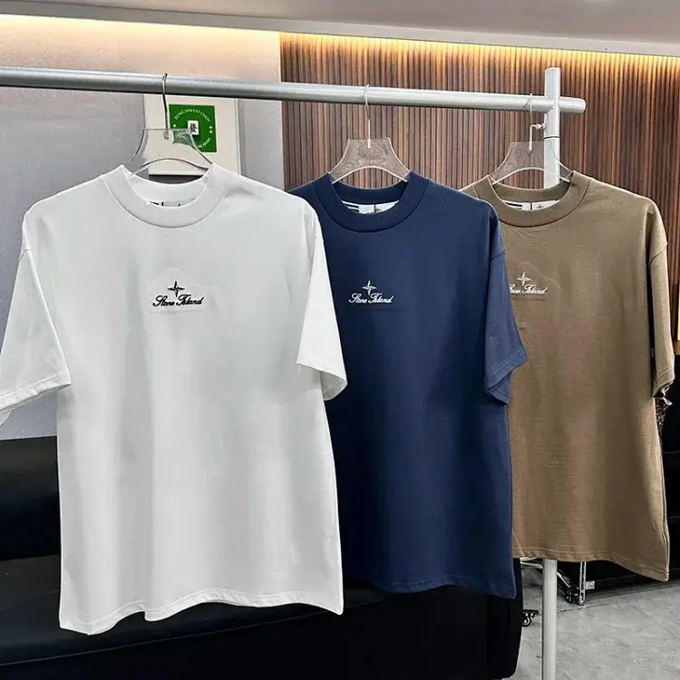 Stone Island Embroidered Logo T-Shirts