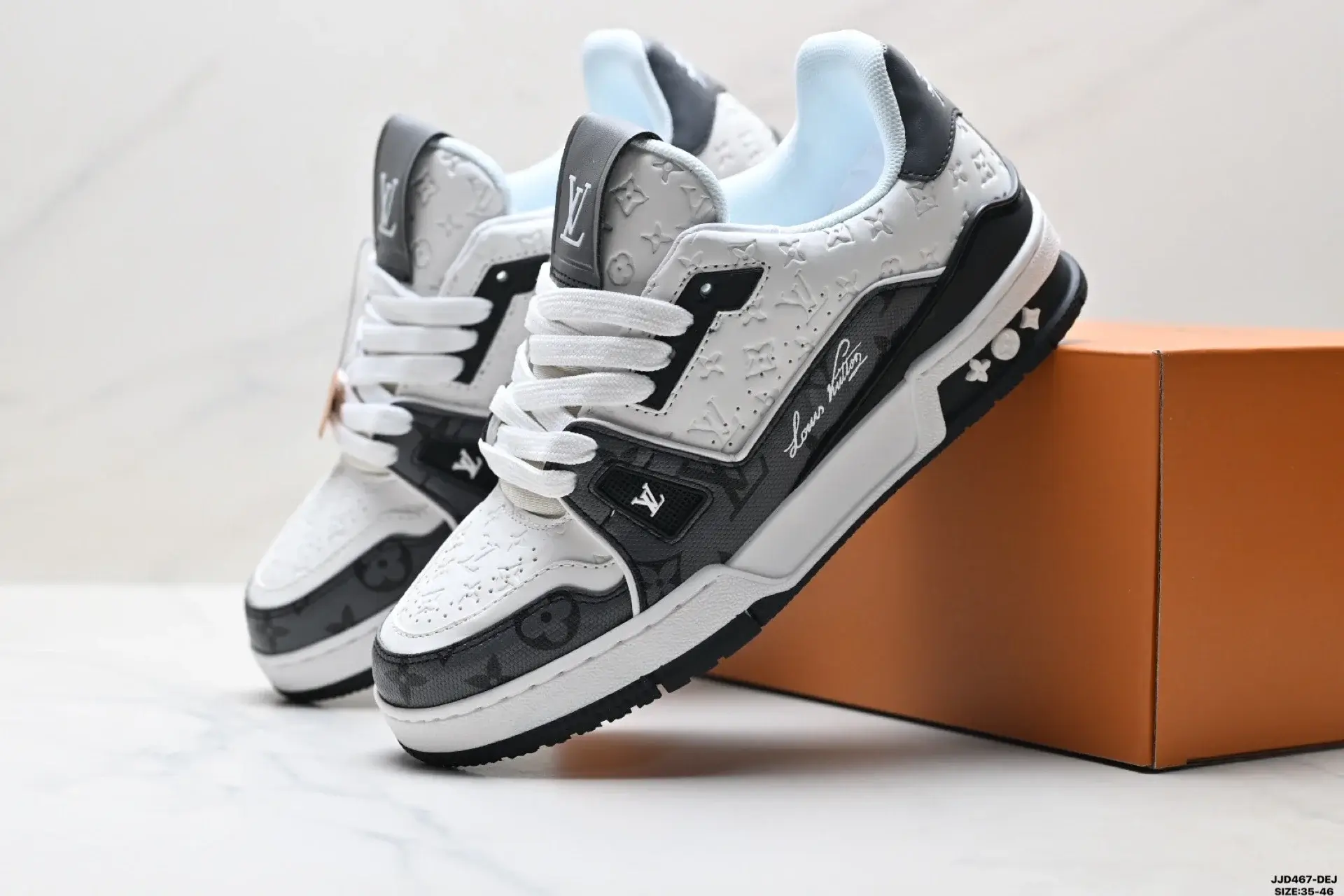 Louis Vuitton Monogram Lace-Up Sneakers