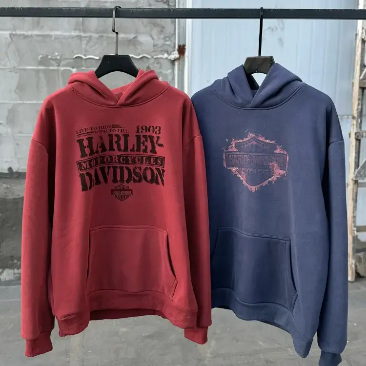 Harley-Davidson Red & Navy Hoodies