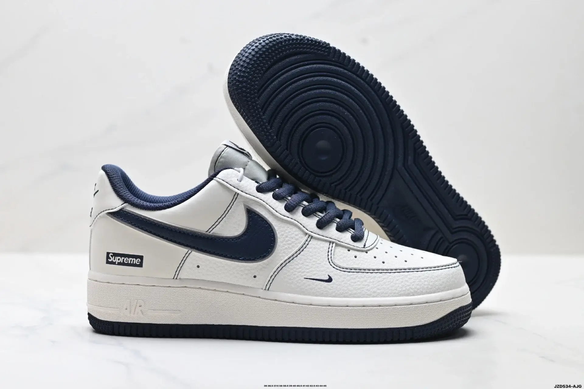 Nike x Supreme AF1 Low White Navy
