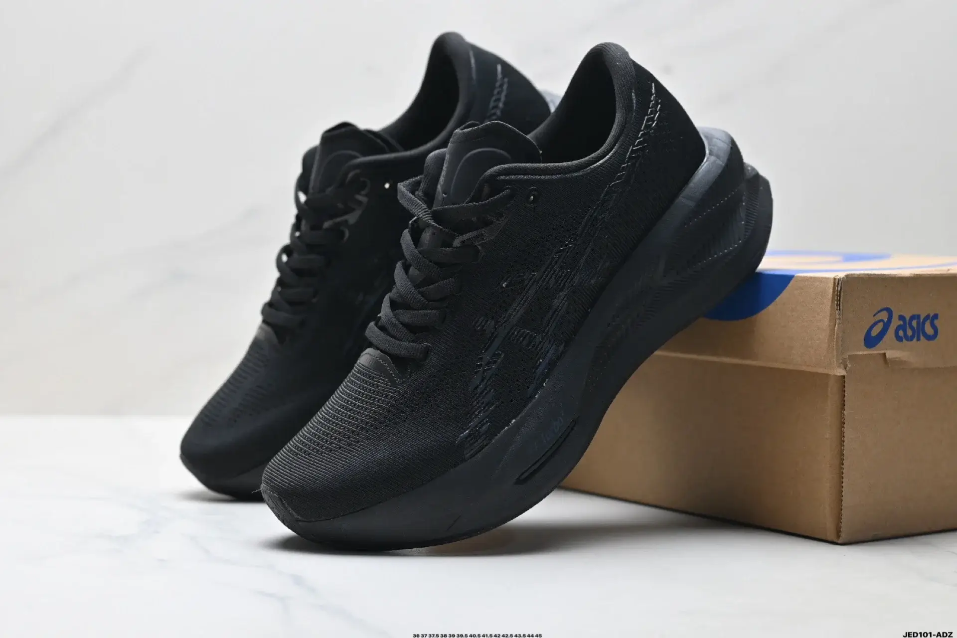 Asics Black Breathable Mesh Running Shoes