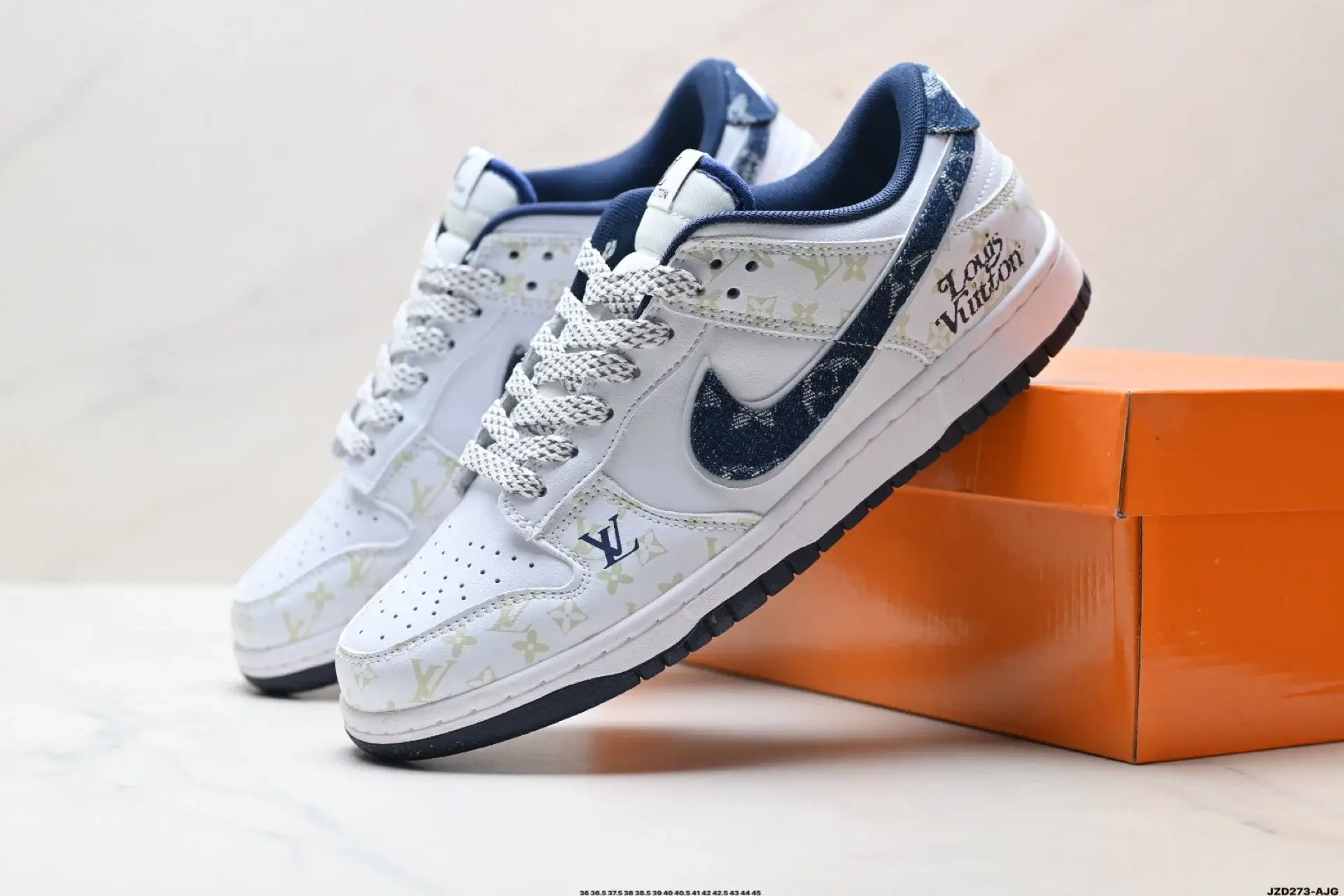 Nike Dunk Low x Louis Vuitton Denim LV Sneakers