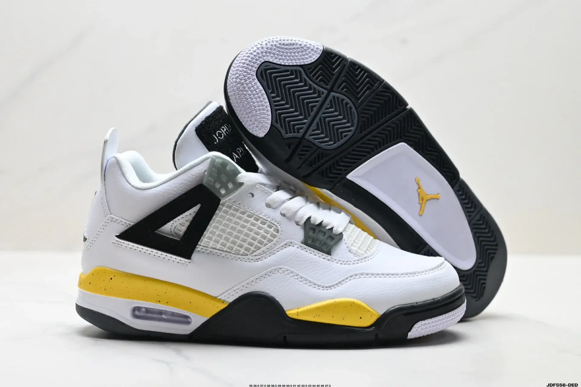 Jordan Air Jordan 4 Retro White Black Yellow