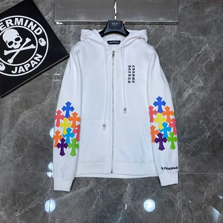 Chrome Hearts Colorful Cross Zip Hoodie