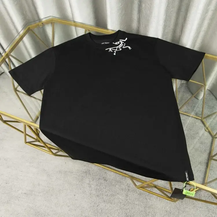 Arc'teryx Black T-Shirt with White Skeleton Logo