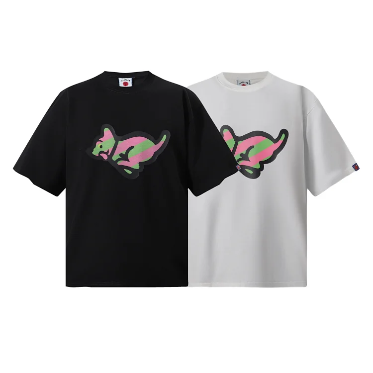 Kirsh Jumping Striped Animal T-Shirt