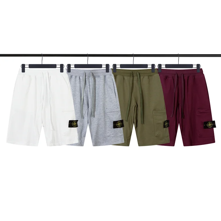 Stone Island Drawstring Shorts (White/Gray/Olive/Burgundy)