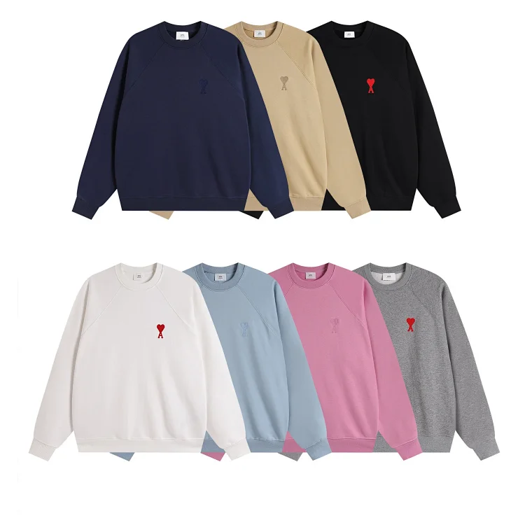 Ami Embroidered Heart Hoodies