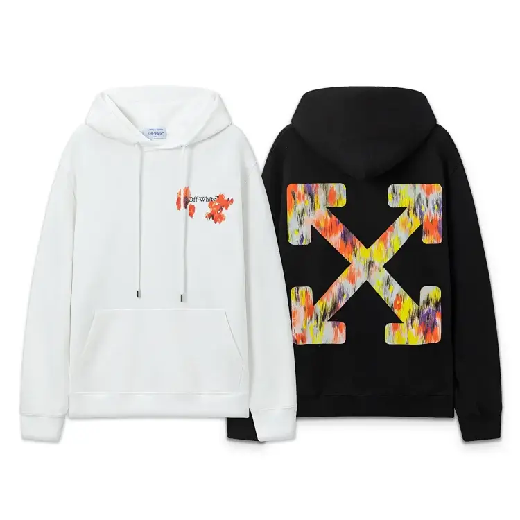 OFF-WHITE Hoodie Red Logo Colorful Arrow X