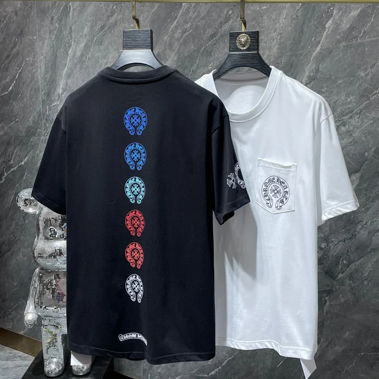 Chrome Hearts T-Shirts: Black & White Logo Styles