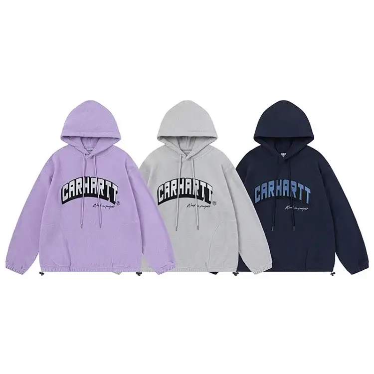 Carhartt Logo Hoodies (Lavender/Gray/Navy)